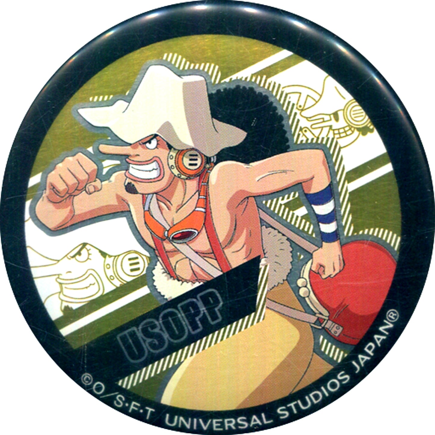Usopp One Piece Premier Show 2017 Button Collection Universal Studios Japan Limited [USED]