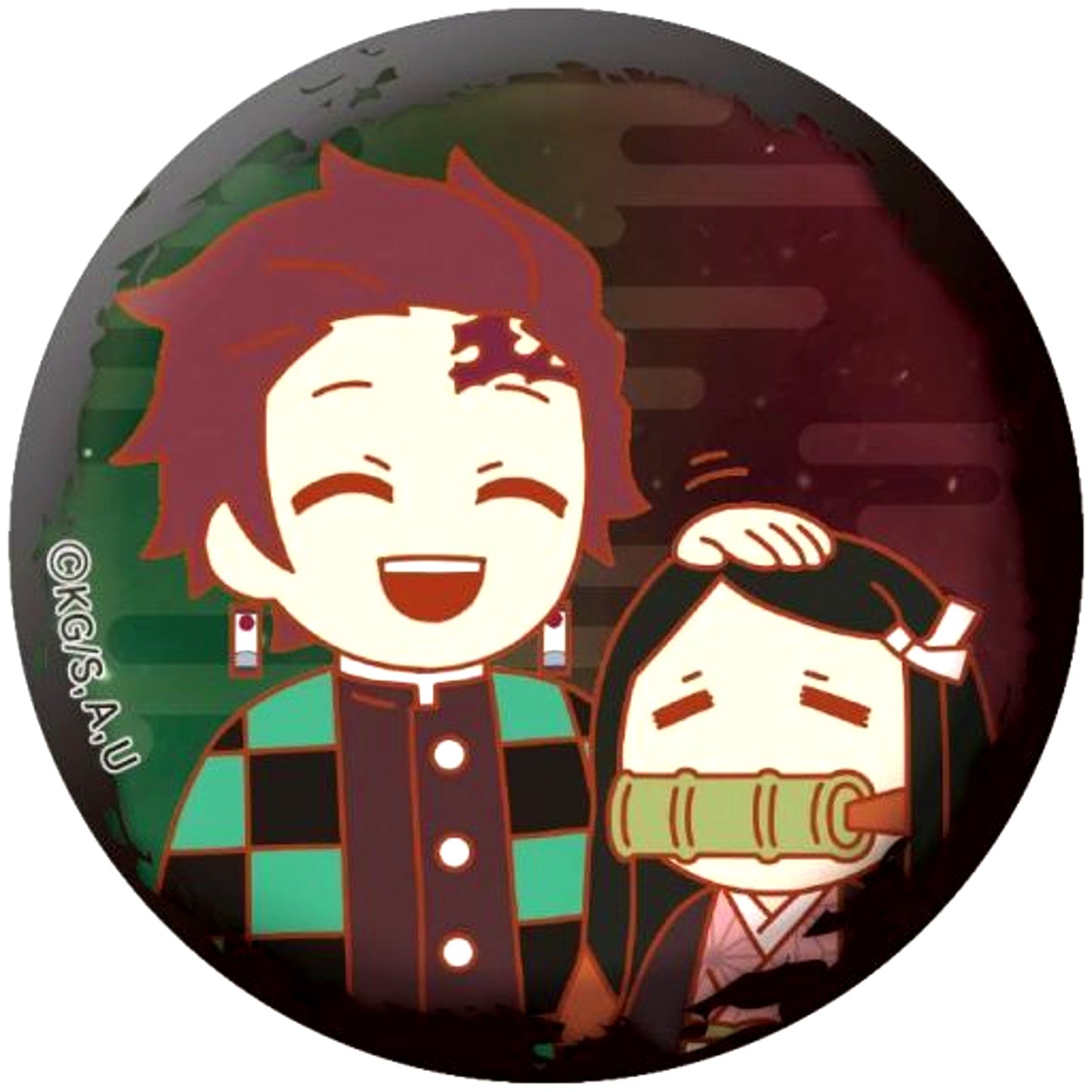 Tanjiro & Nezuko Demon Slayer: Kimetsu no Yaiba Cloth Button Collection 4 [USED]