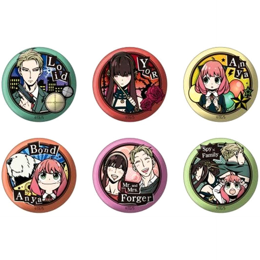 Anya Forger & Others SPY x FAMILY All 6 Types Set Cutout Series Japanese Paper Button [USED]