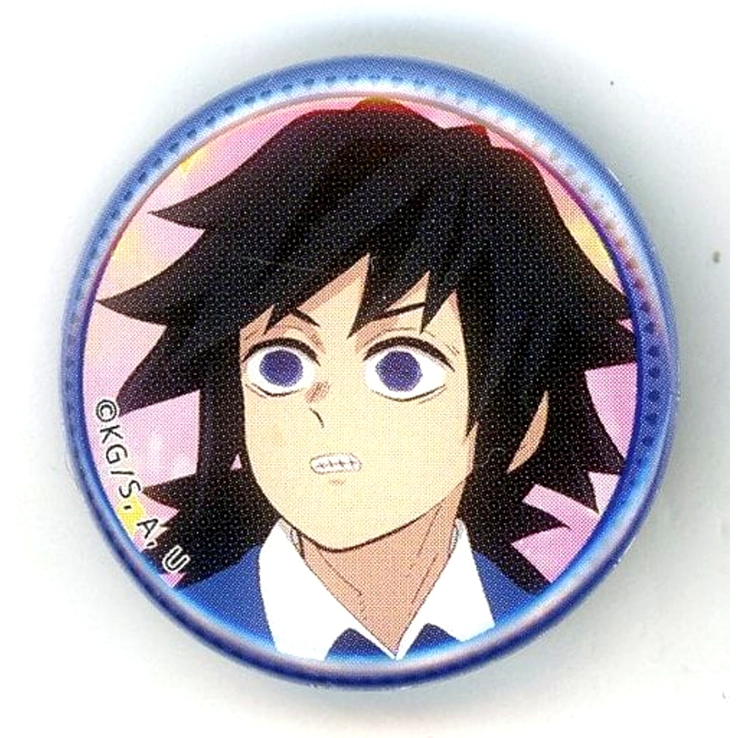 Giyu Tomioka I am not lonely Demon Slayer: Kimetsu no Yaiba Kimetsu Academy Valentine ufotable Cafe 32mm Random Button [USED]