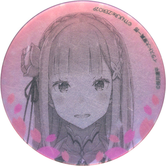 Emilia Re:Zero Kadokawa Light Novel Expo 2020 MF Bunko J Trading Button [USED]