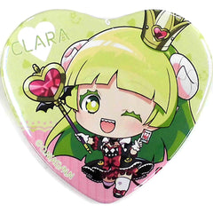 Welcome to Demon School! Iruma kun Clara Valac Trump Ver. Trading Heart Can Badge Buttons [USED]