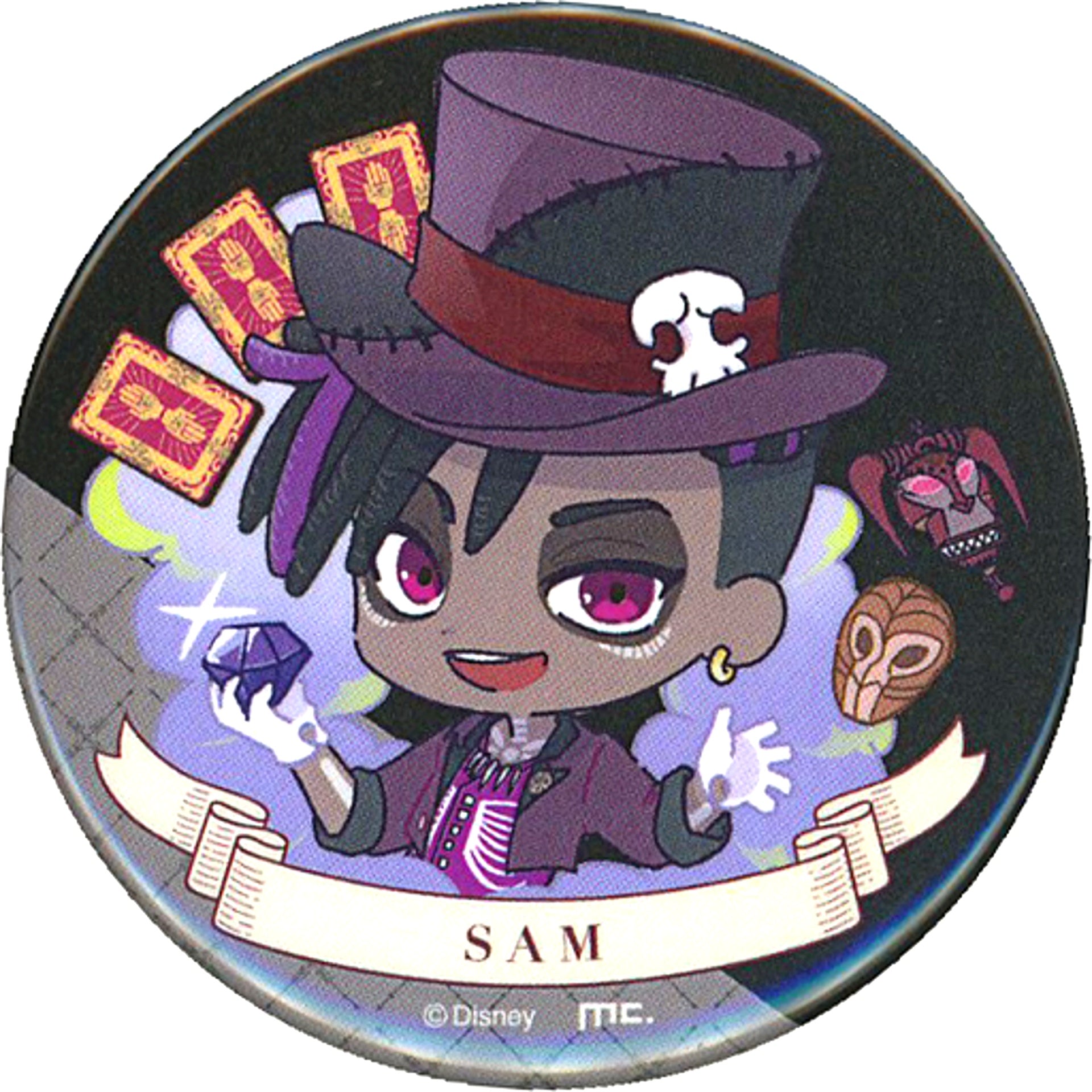 Sam Disney Twisted-Wonderland Charatto Bouquet Part 2 Trading Button Collection A Ver. [USED]