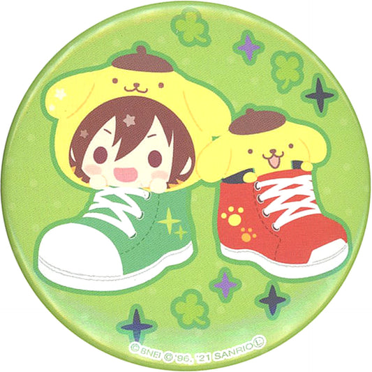THE IDOLM@STER SideM X Sanrio Characters Toma Amagase Pompompurin Character Badge Collection B Buttons [USED]