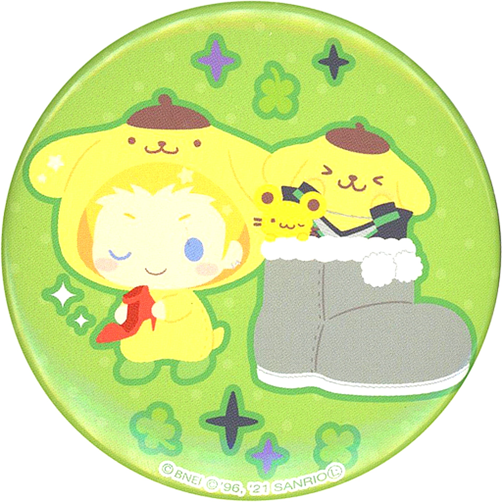 Hokuto Ijuin x Pompompurin The Idolmaster SideM x Sanrio Characters Character Badge Collection B [USED]