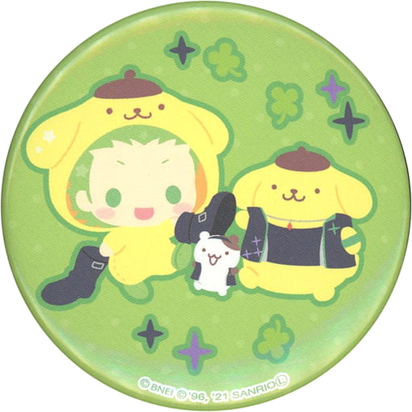 THE IDOLM@STER SideM X Sanrio Characters Shota Mitarai Pompompurin Character Badge Collection B Buttons [USED]