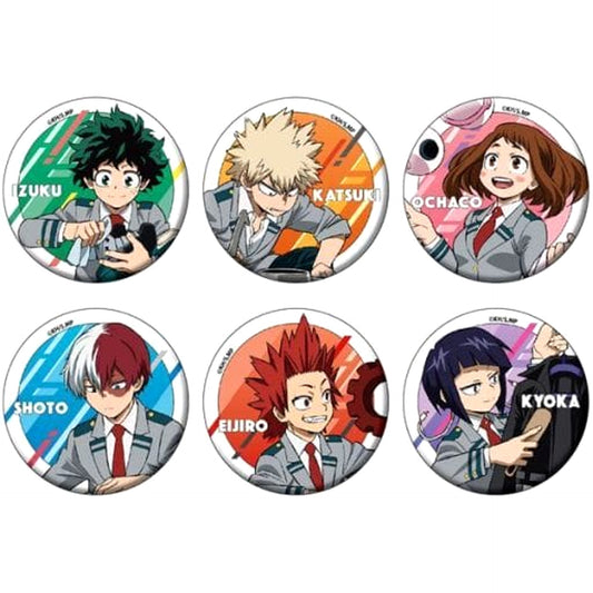 My Hero Academia Katsuki Bakugo & Others Can Badge Collection Full Color All 6 Types Set Buttons [USED]