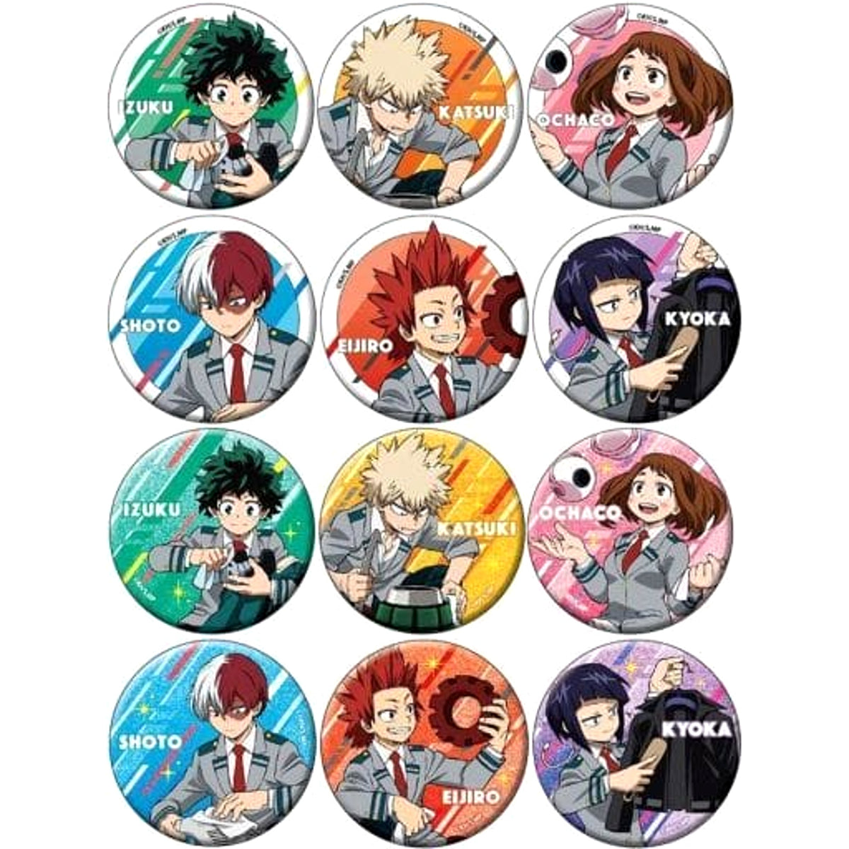 My Hero Academia Izuku Midoriya & Others Can Badge Collection All 12 Types Set Buttons [USED]