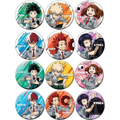 My Hero Academia Izuku Midoriya & Others Can Badge Collection All 12 Types Set Buttons [USED]