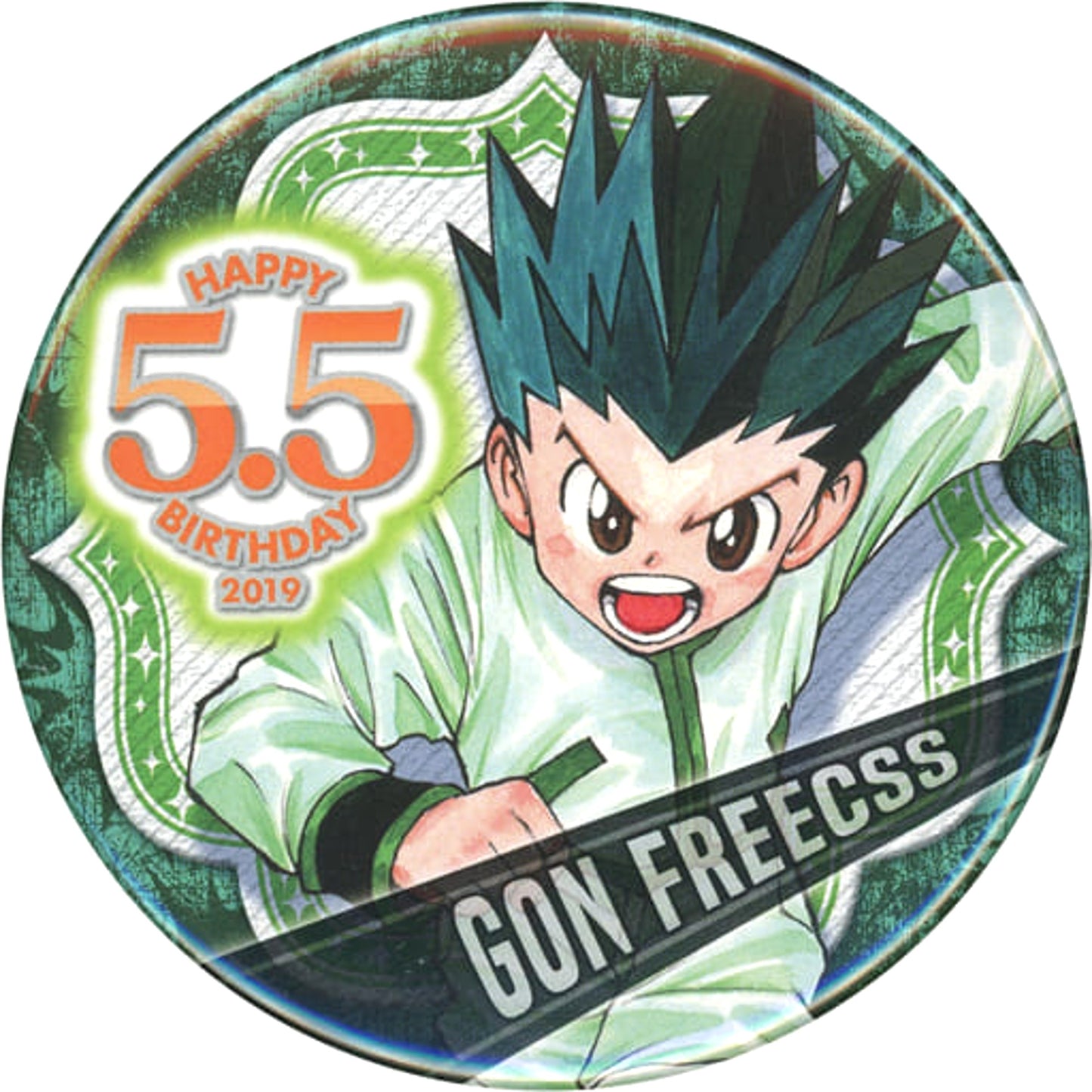 Hunter x Hunter Gon Freecss Birthday Can Badge 2019 Buttons [USED]