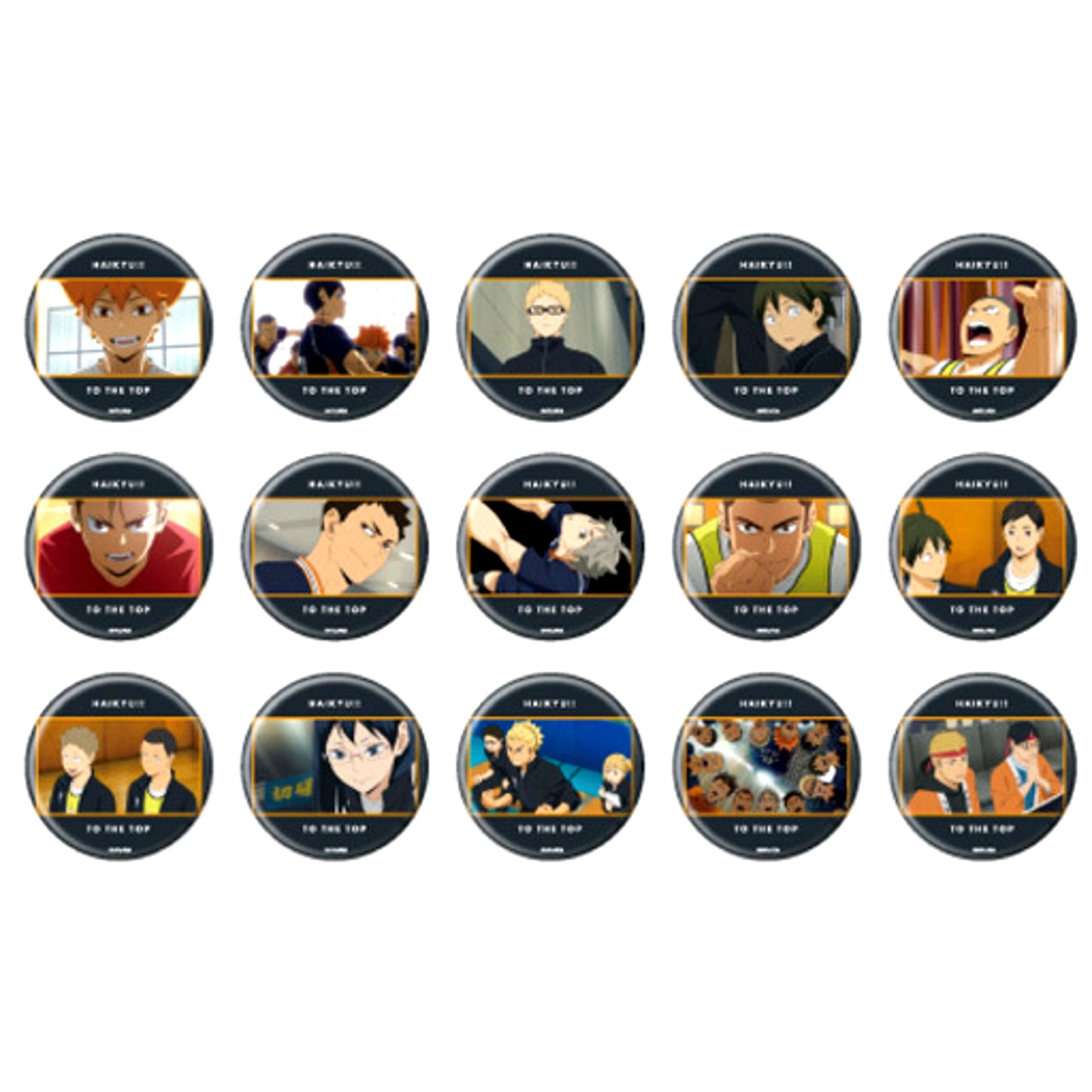 Set of 15 Haikyu!! TO THE TOP Button 03 [USED]