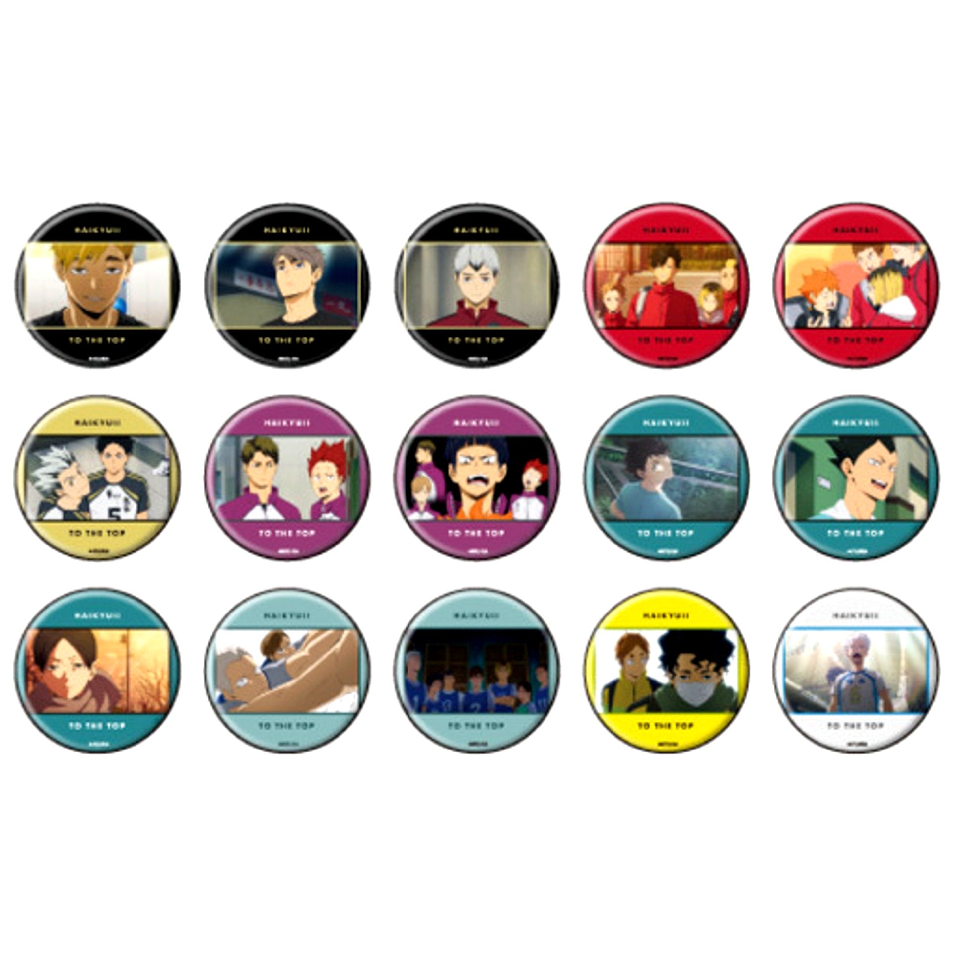 Set of 15 Haikyu!! TO THE TOP Button 04 [USED]