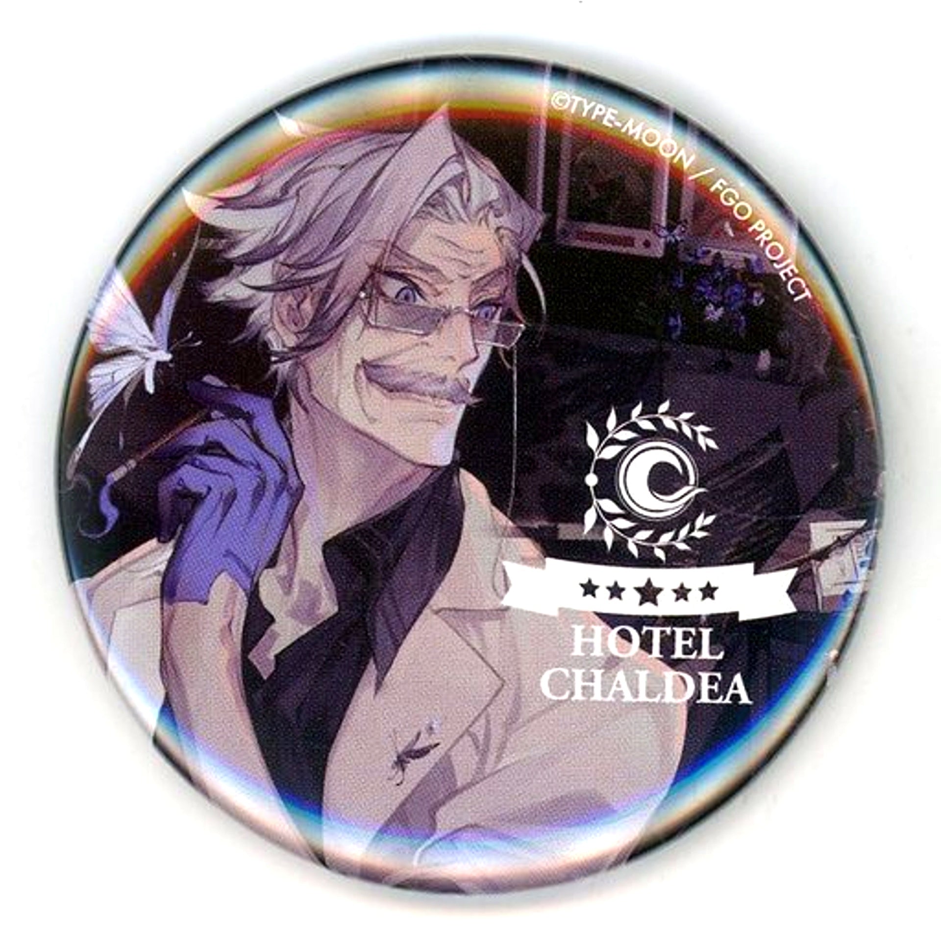 Archer James Moriarty Fate/Grand Order Baker Street to My Dear Sidekick Trading Button IKEPRI25 x Fate/Grand Order HOTEL CHALDEA [USED]