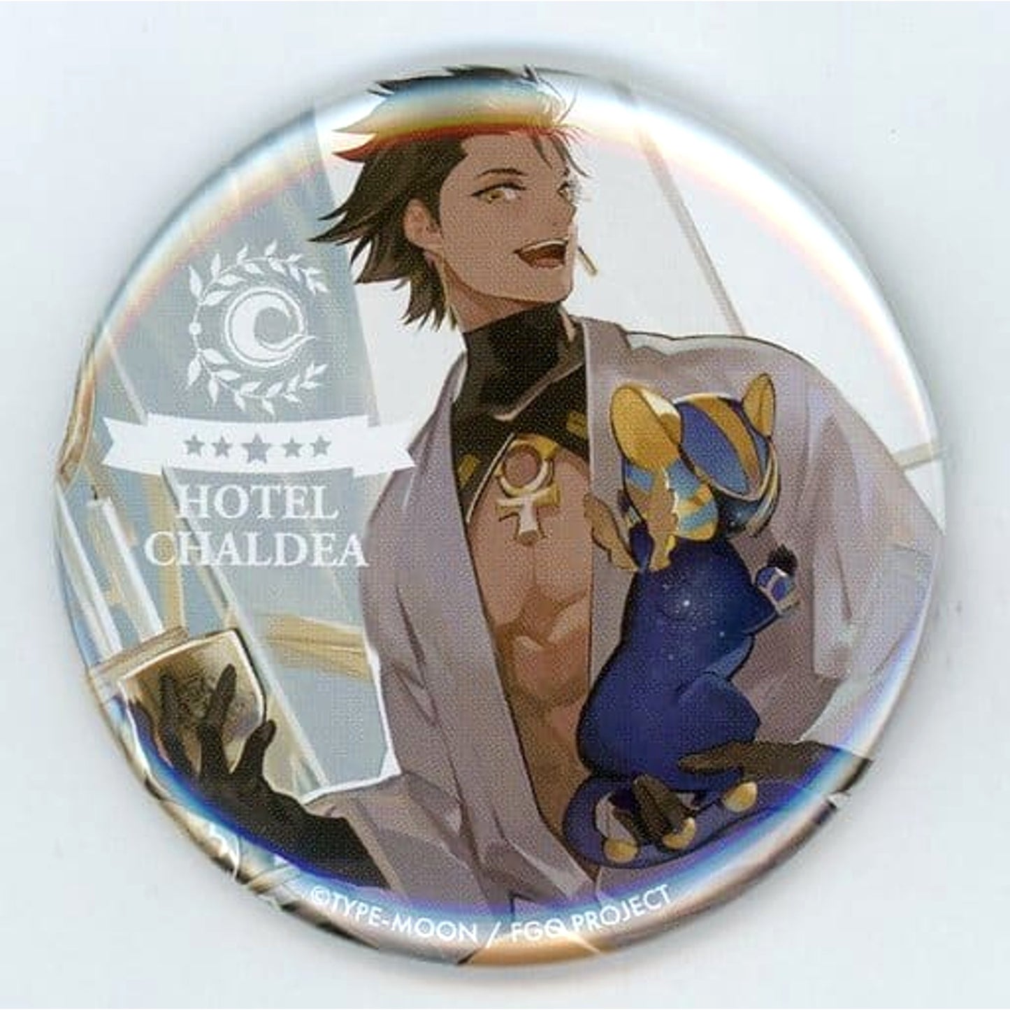Fate/Grand Order Rider/Ozymandias Golden Room: The Play of Kings Trading Can Badge Ikepri25 Hotel Chaldea Limited Buttons [USED]