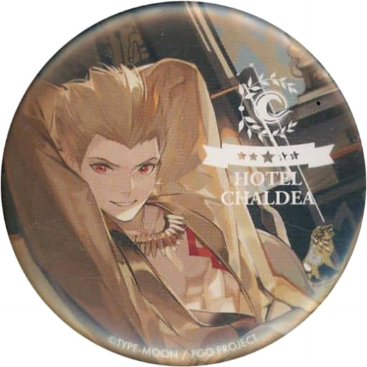 Fate/Grand Order Archer / Gilgamesh Golden Room: The Play of Kings Trading Can Badge Ikepri25 Hotel Chaldea Limited Buttons [USED]