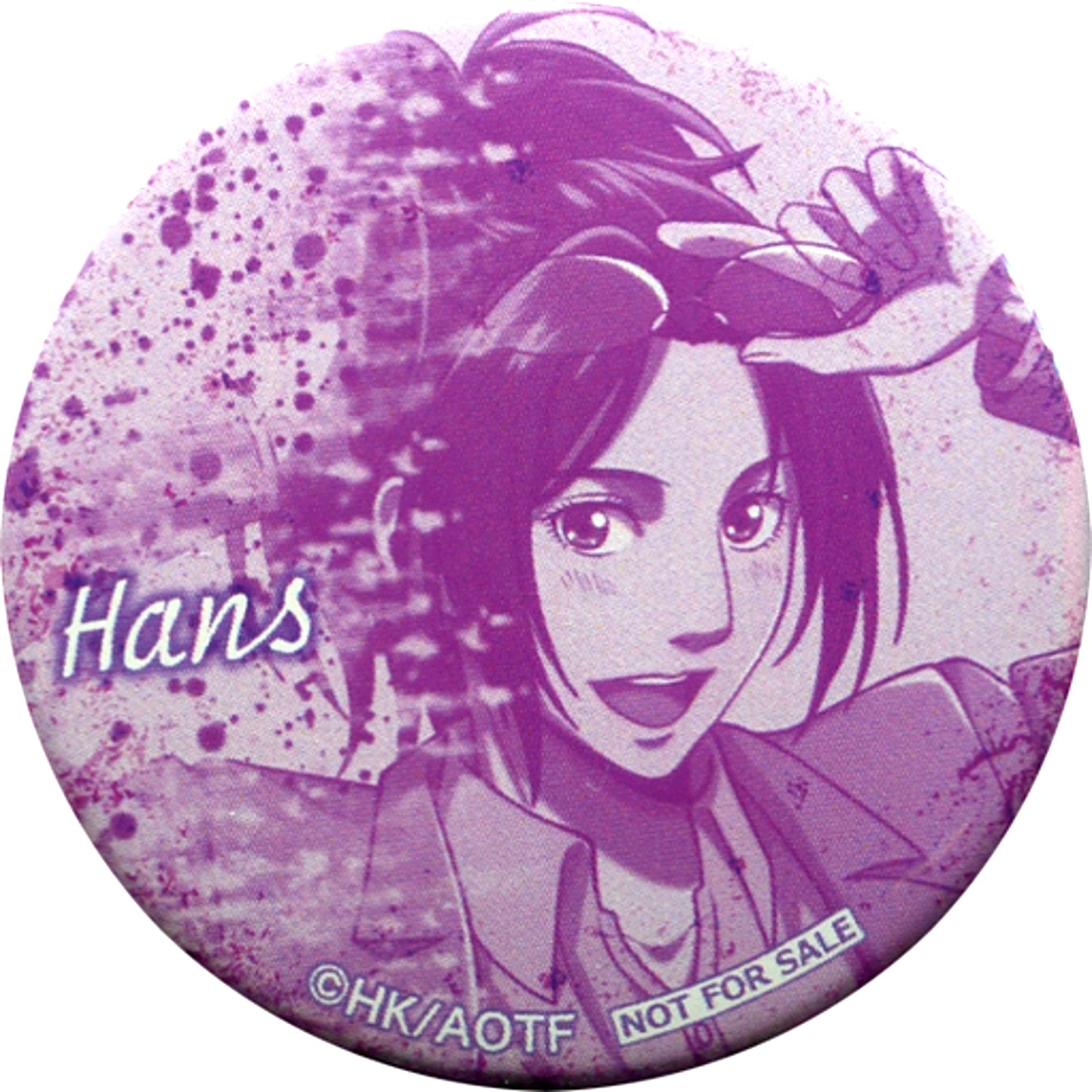 Hange Zoe Original Badge Attack on Titan Tokyo Station Pop-up Store All Venues Common Purchase Bonus [USED]