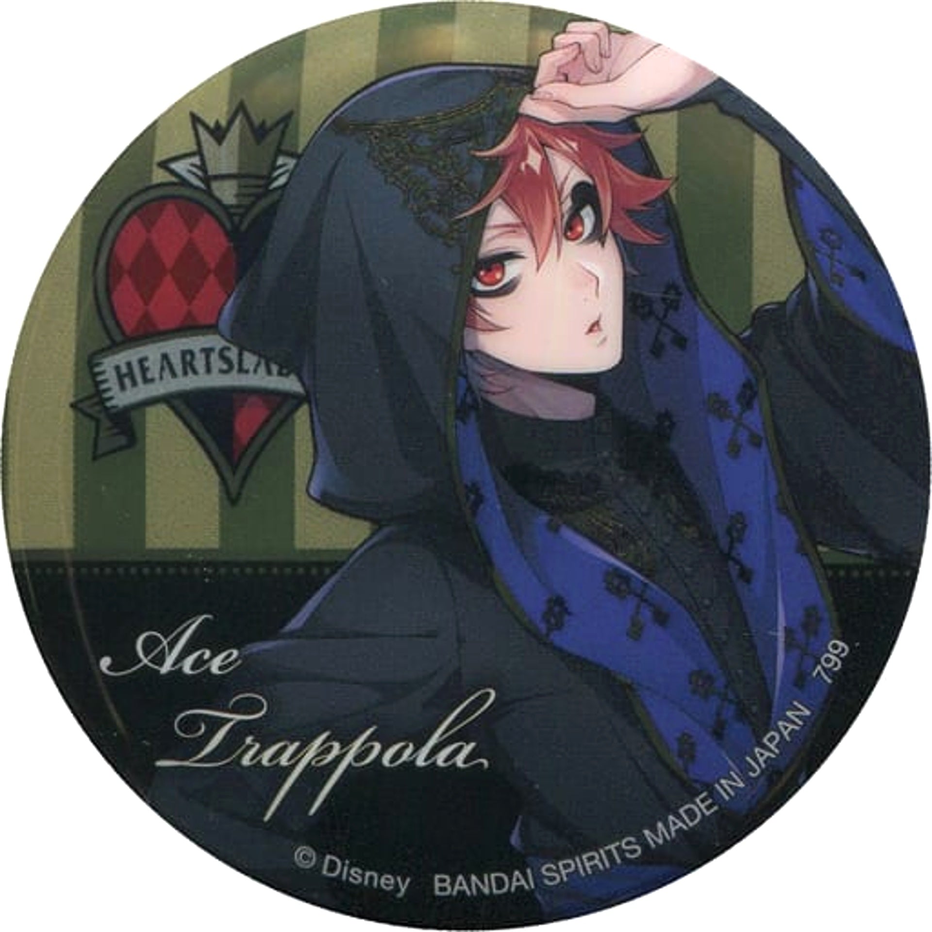 Disney: Twisted-Wonderland Ace Trappola Ceremonial Outfit Ver. Ichiban Kuji Part 3 Can Badge Prize I Buttons [USED]