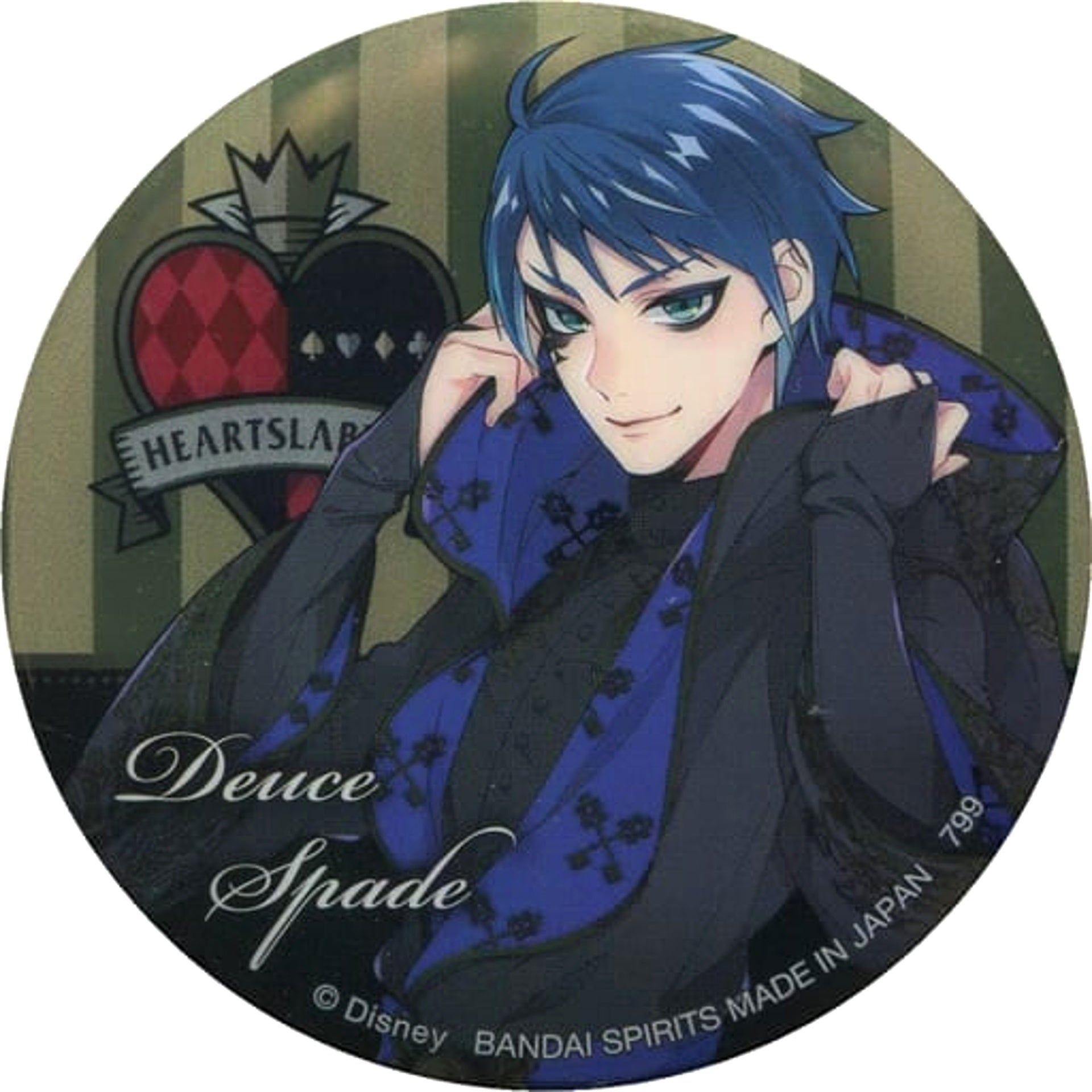 Disney: Twisted-Wonderland Deuce Spade Ceremonial Outfit Ver. Ichiban Kuji Part 3 Can Badge Prize I Buttons [USED]