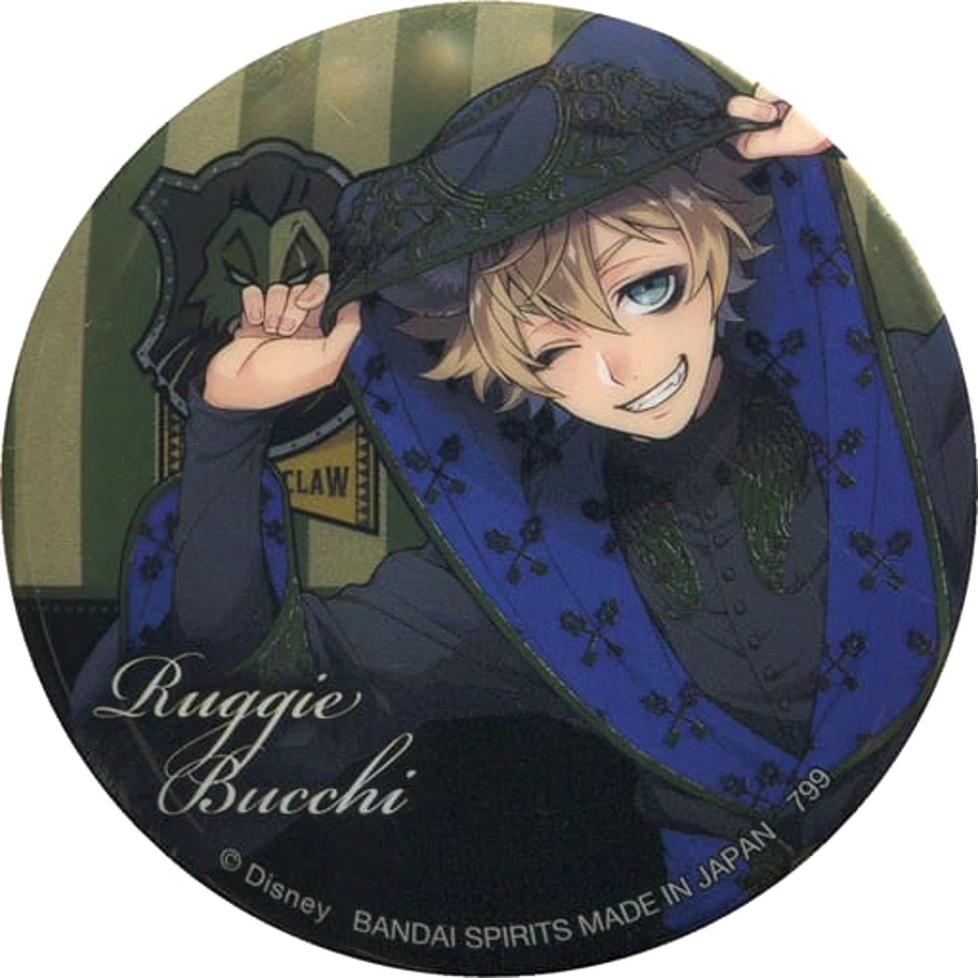 Disney: Twisted-Wonderland Ruggie Bucchi Ceremonial Outfit Ver. Ichiban Kuji Part 3 Can Badge Prize I Buttons [USED]