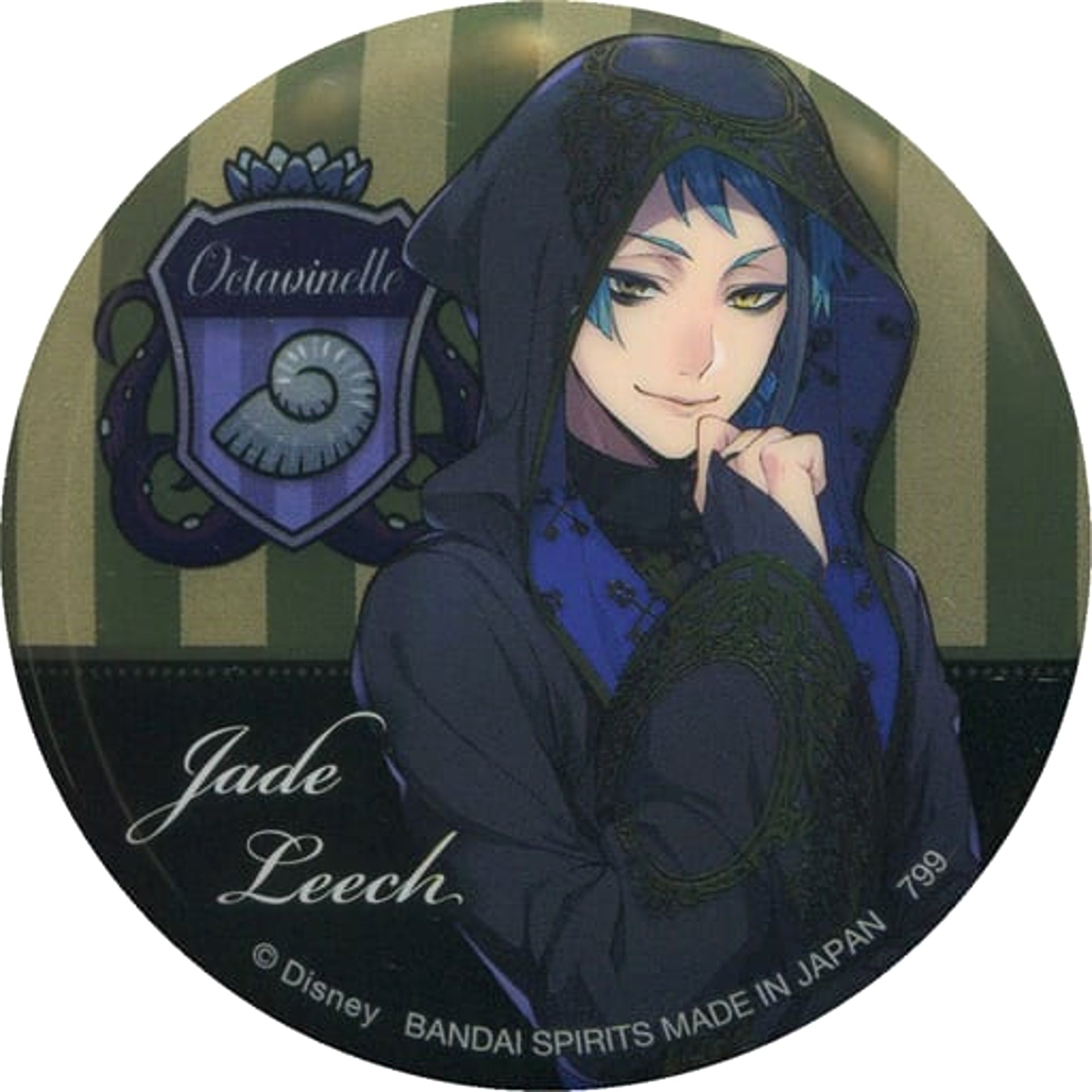 Disney: Twisted-Wonderland Jade Leech Ceremonial Outfit Ver. Ichiban Kuji Part 3 Can Badge Prize I Buttons [USED]