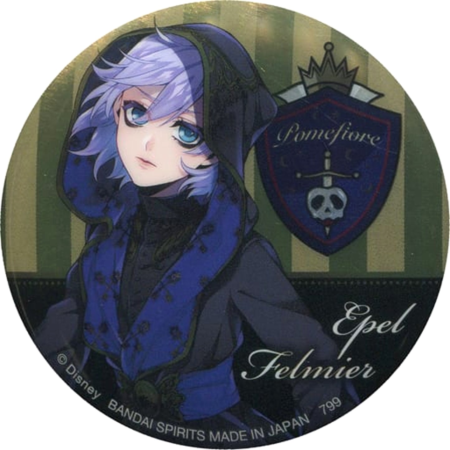 Disney: Twisted-Wonderland Epel Felmier Ceremonial Outfit Ver. Ichiban Kuji Part 3 Can Badge Prize I Buttons [USED]