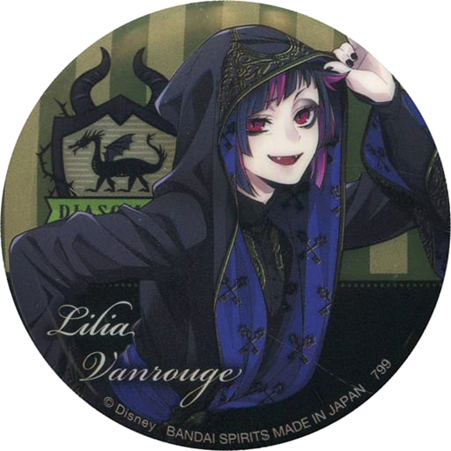 Disney: Twisted-Wonderland Lilia Vanrouge Ceremonial Outfit Ver. Ichiban Kuji Part 3 Can Badge Prize I Buttons [USED]