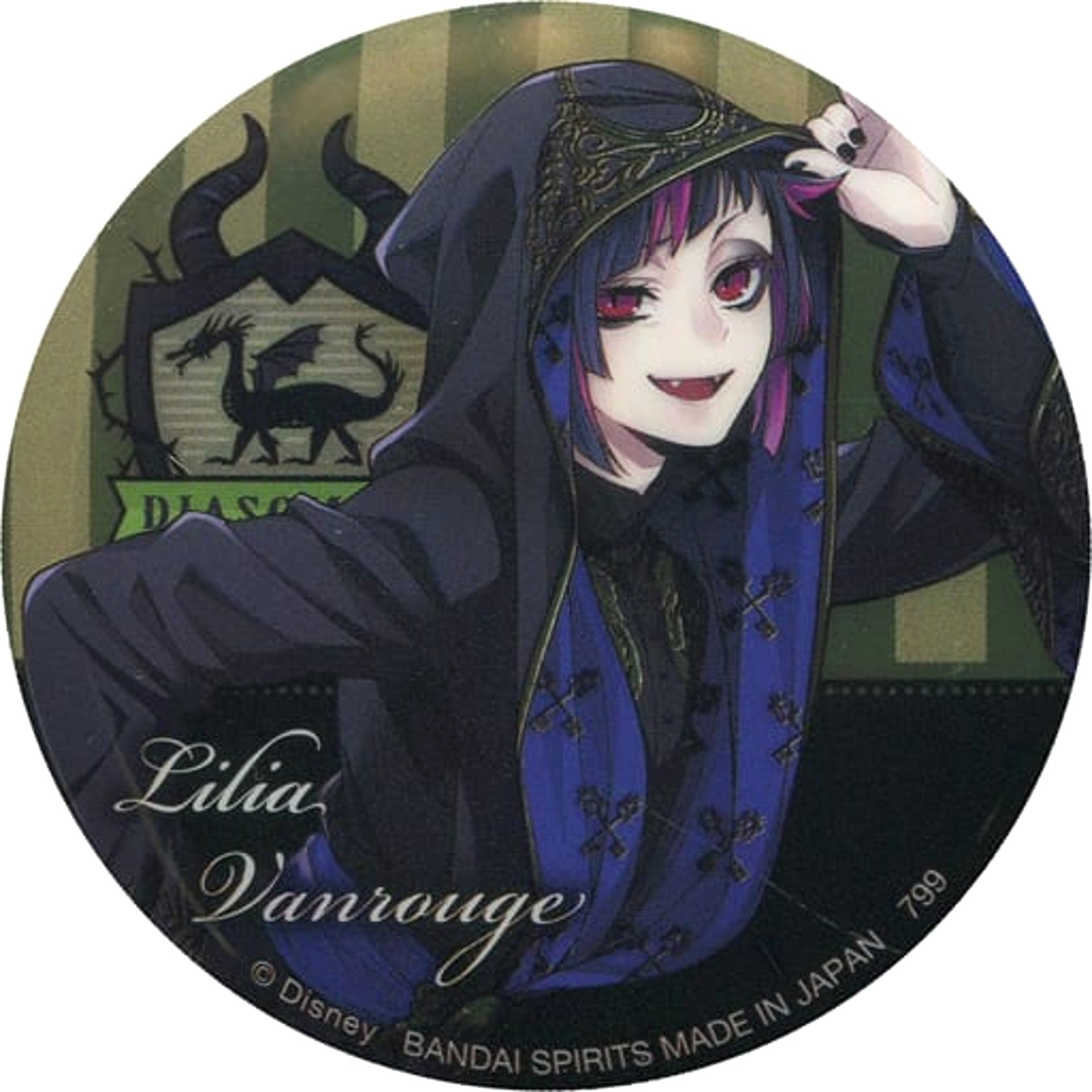 Disney: Twisted-Wonderland Lilia Vanrouge Ceremonial Outfit Ver. Ichiban Kuji Part 3 Can Badge Prize I Buttons [USED]