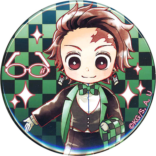 Demon Slayer: Kimetsu no Yaiba Tanjiro Kamado Can Badge Butler Glasses Limited Image Glasses Reservation Bonus Buttons [USED]