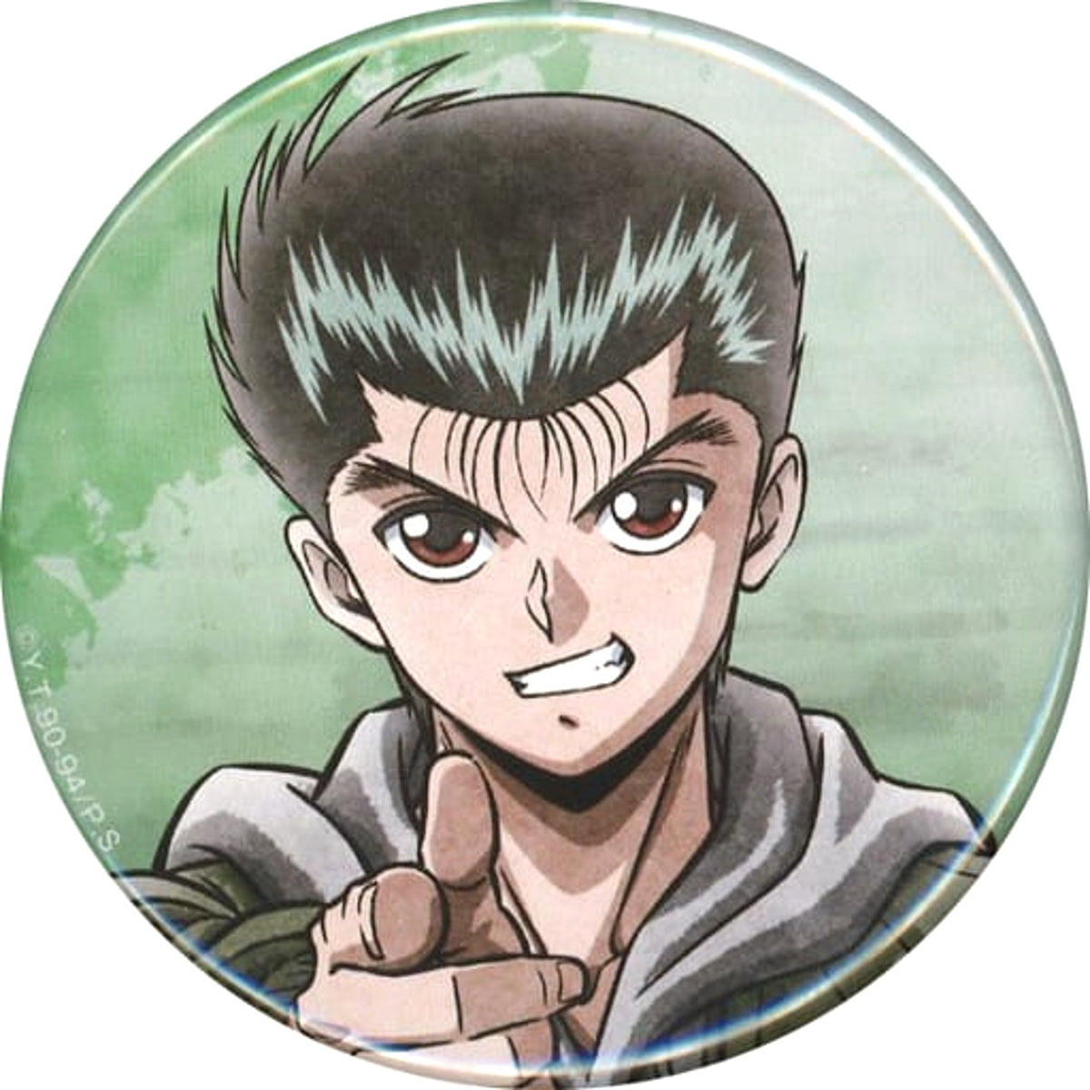 Yu Yu Hakusho Yusuke Urameshi Webkuji Part 4 Feel Winter in The Air Can Badge Prize E-1 Buttons [USED]