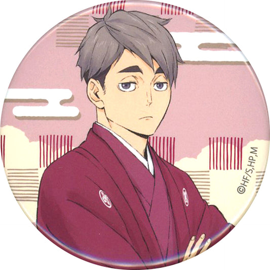 Osamu Miya Haikyu!! Trading Button New Year Inarizaki High School Special Team Meeting Karasuno is still in the New Year Mood [USED]
