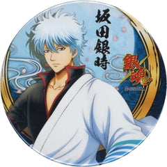 Gintama Gintoki Sakata 75mm Can Badge Character Pop Store Limited Birthday Festival Gintoki Buttons [USED]