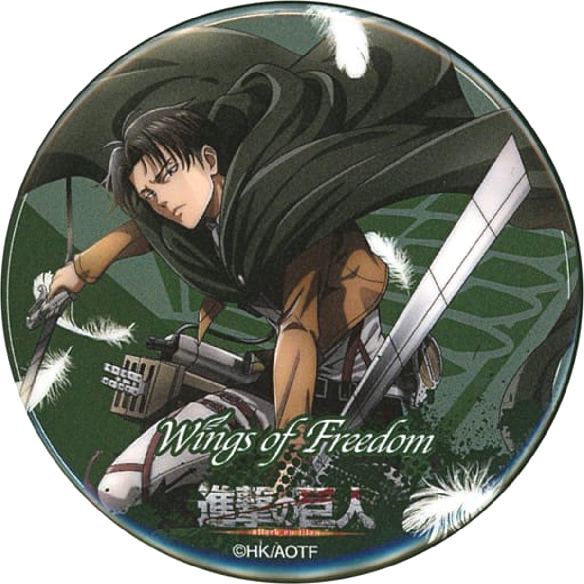 Attack on Titan Levi Ackerman Can Badge cookpadLive Cafe Giant Festival Vol.2 Limited Buttons [USED]