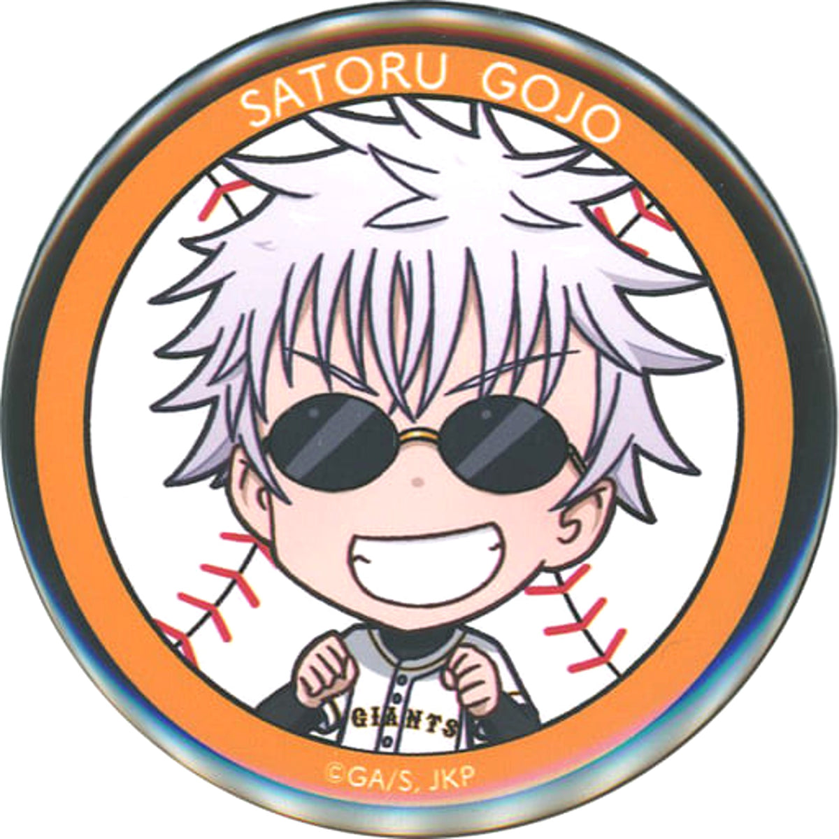 Jujutsu Kaisen x Yomiuri Giants Satoru Gojo Blind Packaged Style Chibi Character Can Badge Buttons [USED]