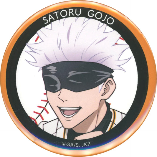 Satoru Gojo Jujutsu Kaisen x Yomiuri Giants Blind Packaged Style Newly Drawn Button [USED]