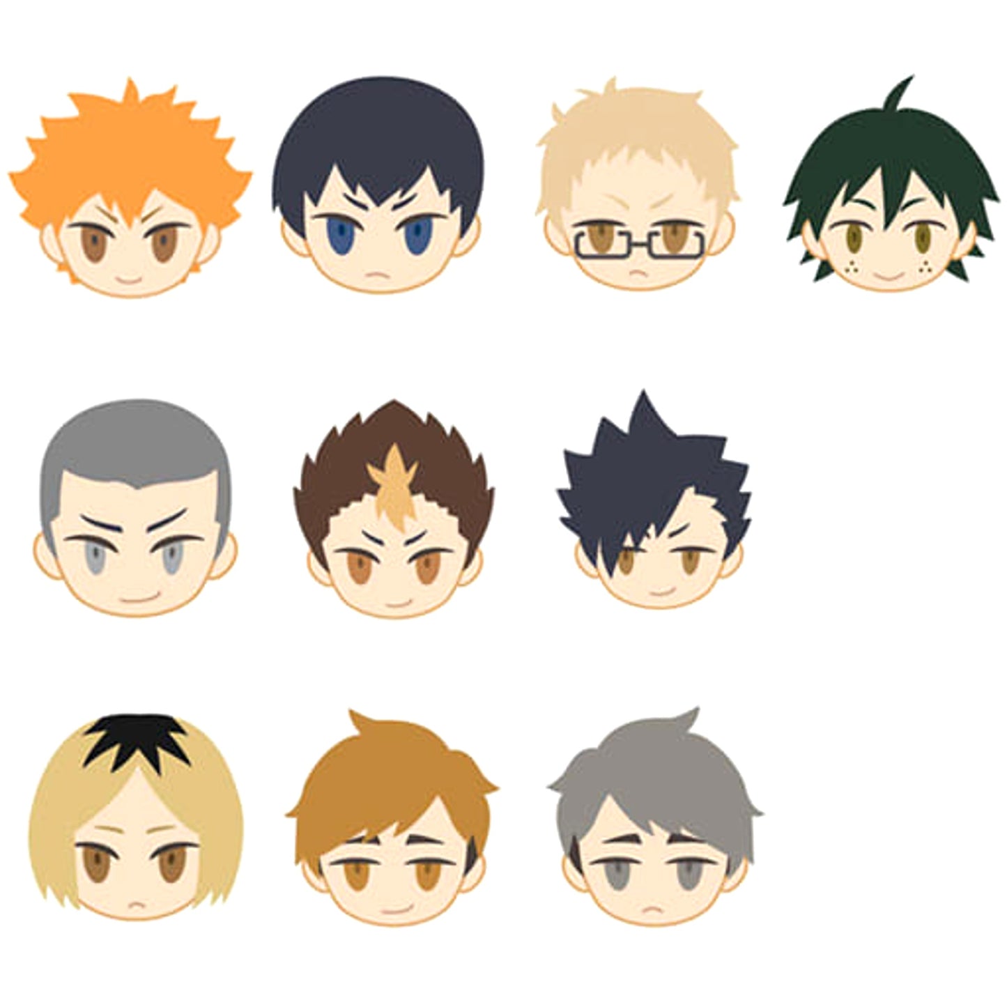 Haikyu!! To The Top Shoyo Hinata & Others Petitto Badge All 10 Types Set Buttons [USED]