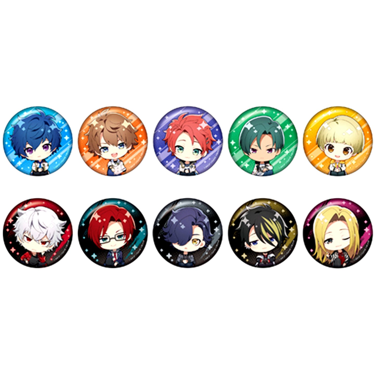 Set of 10 ARGONAVIS from BanG Dream AAside Trading Yoiko-chan Button Vol.1 [USED]
