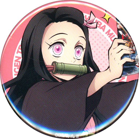 Nezuko Kamado Demon Slayer Mugen Train Long Run Commemorative Goods Vol.1 Drawn Illustration Random 57mm Button [USED]