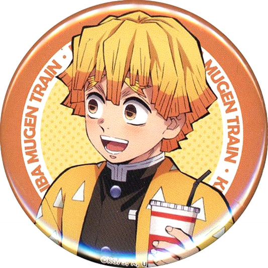 Zenitsu Agatsuma Demon Slayer: Kimetsu no Yaiba Mugen Train Long Run Screening Commemoration Goods Vol.1 Drawn Illustration Random 57mm Button [USED]