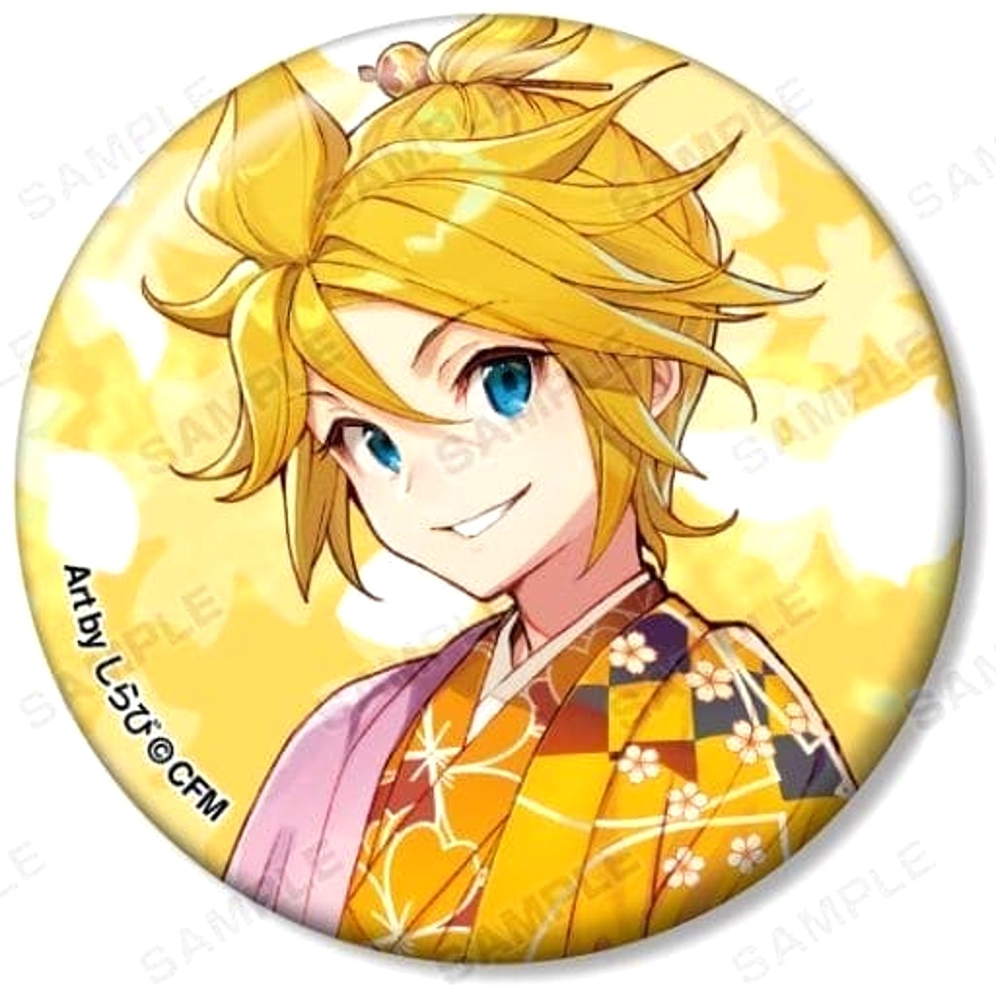 Sakura Miku Len Kagamine Original Illustration Art by Shirabi Trading Can Badge Buttons [USED]