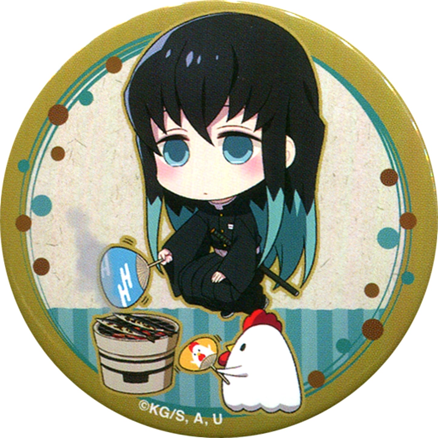 Muichiro Tokito Demon Slayer Mugen Train Autumn Harvest Festival Button Lawson Loppi HMV & BOOKS online Limited [USED]