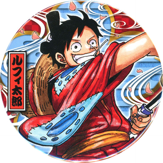 Luffytaro Monkey D. Luffy One Piece Collection Button HEROES Straw Hat Pirates Wano Country Ver. [USED]