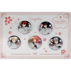 Set of 5 Knights Ensemble Stars! Button TV Anime x animatecafe 2nd [USED]
