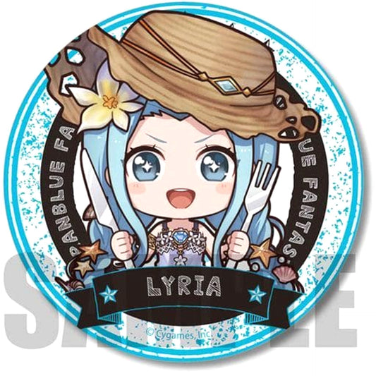 Granblue Fantasy Lyria Hot Summer Fete! Eating Bonanza! Gochichara Can Badge Buttons [USED]