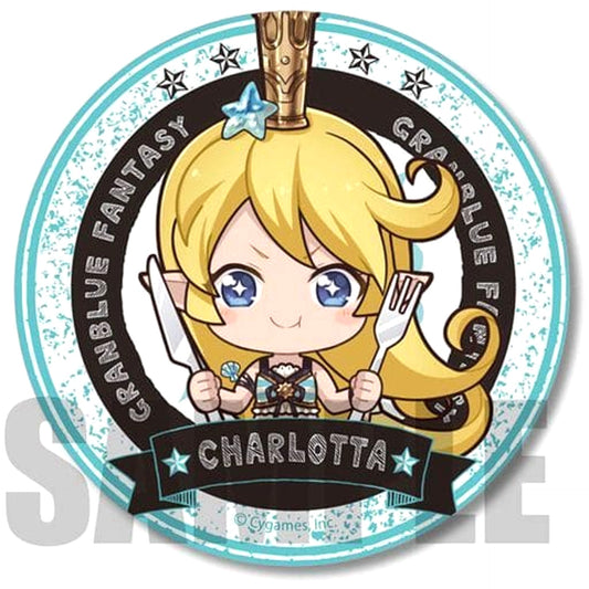 Granblue Fantasy Charlotte Hot Summer Fete! Eating Bonanza! Gochichara Can Badge Buttons [USED]