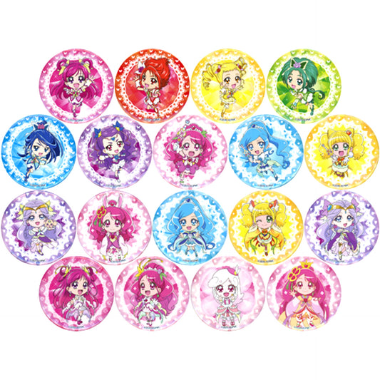 Set of 18 Movie Healin' Good Precure GoGo! Big Transformation! The Town of Dreams Kyun Kyun Badge Theater Goods [USED]