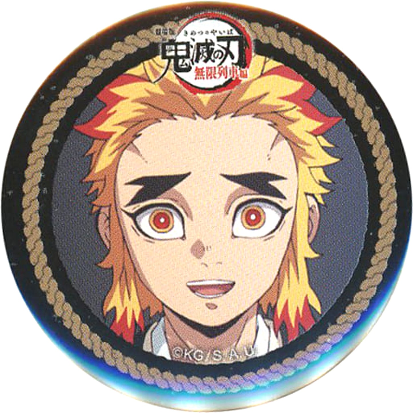 Senjuro Rengoku Demon Slayer: Kimetsu no Yaiba the Movie: Mugen Train 44mm Lottery Button ufotable Cafe 3rd Season Limited [USED]