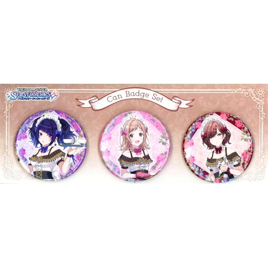 Set of 3 All Characters Button Cafe The Idolmaster Shiny Colors [USED]