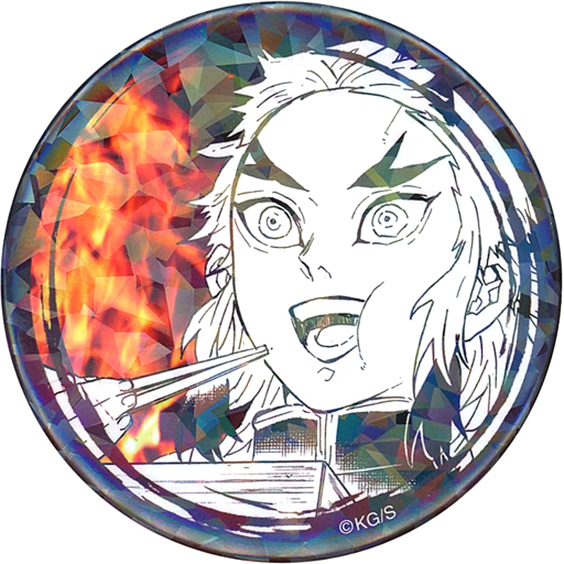 Kyojuro Rengoku 03. Demon Slayer All Star Button Jump Characters Store Limited [USED]