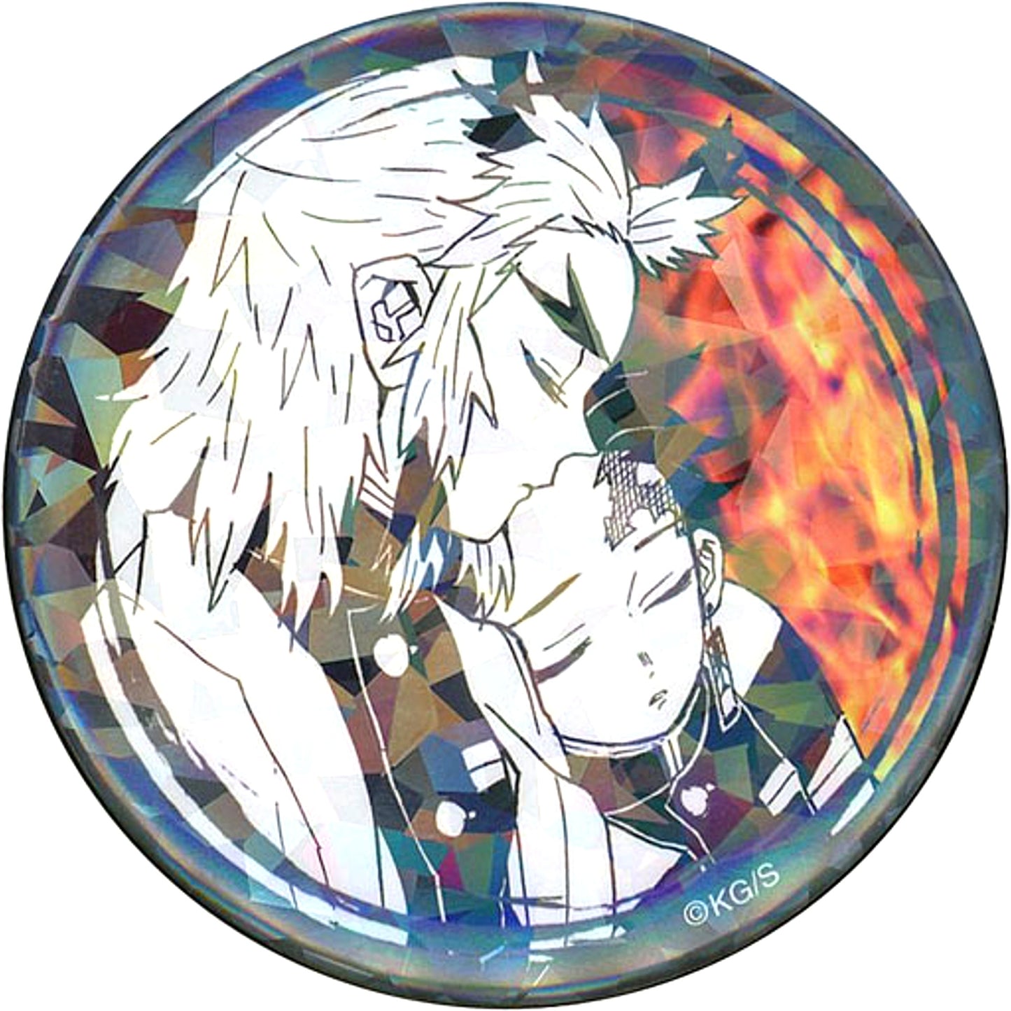 Tanjiro Kamado & Kyojuro Rengoku 07. Demon Slayer All Star Button Jump Characters Store Limited [USED]