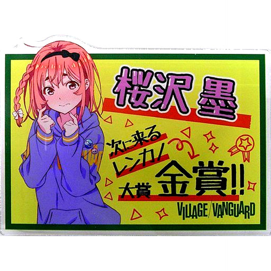 Sumi Sakurasawa Rent-A-Girlfriend Casual Clothes Acrylic Badge Village Vanguard [USED]